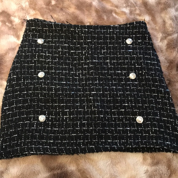 Tweed Mini Skirt - Picture 1 of 6